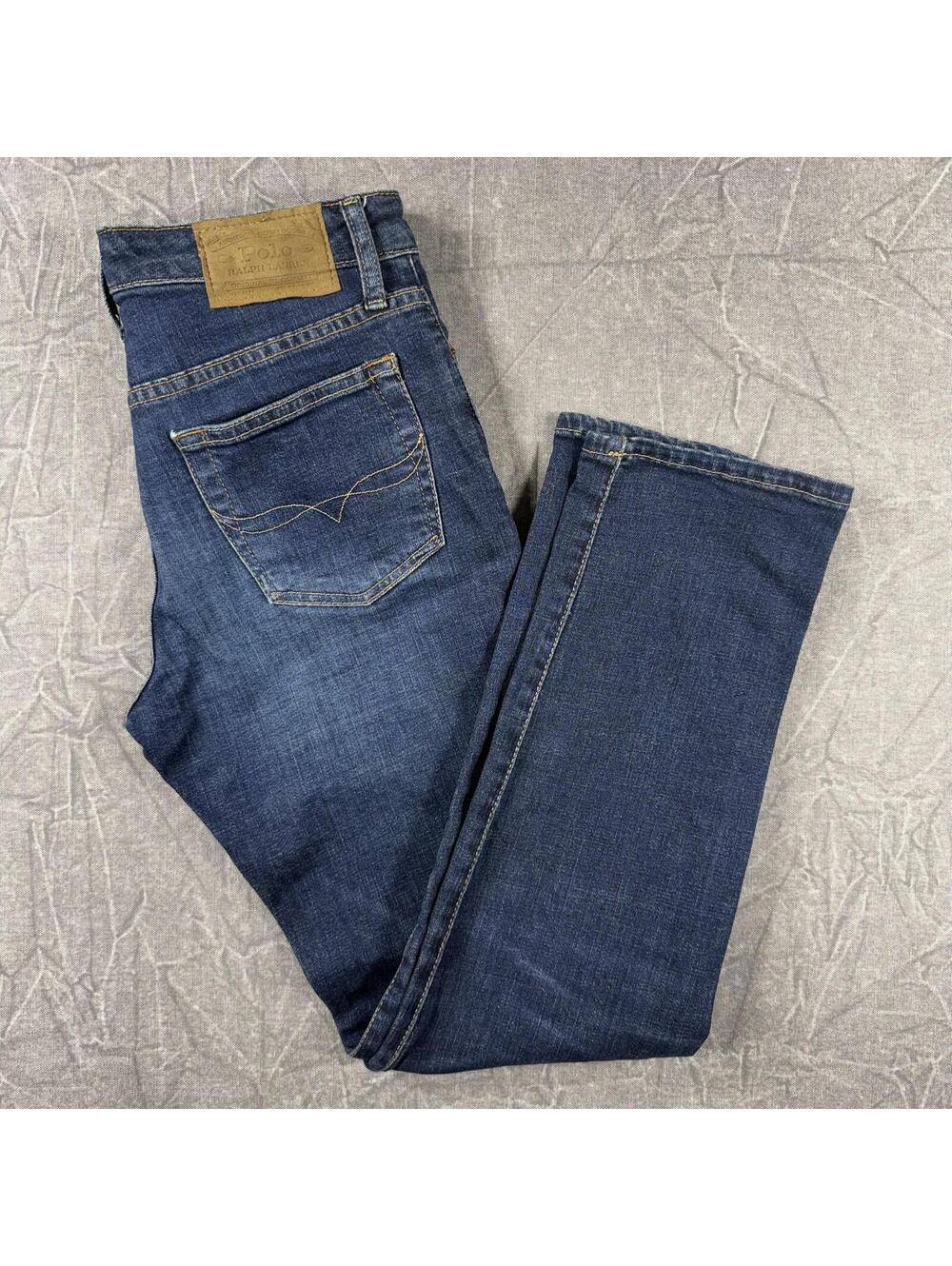 Polo Ralph Lauren Boys Jeans 14 Blue The Hampton Straight